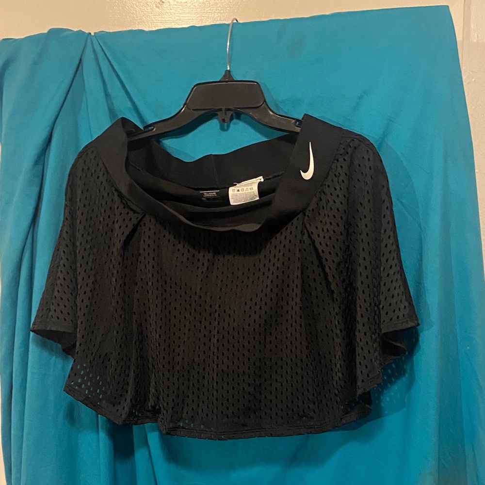 Nike Black Mesh Crop Top